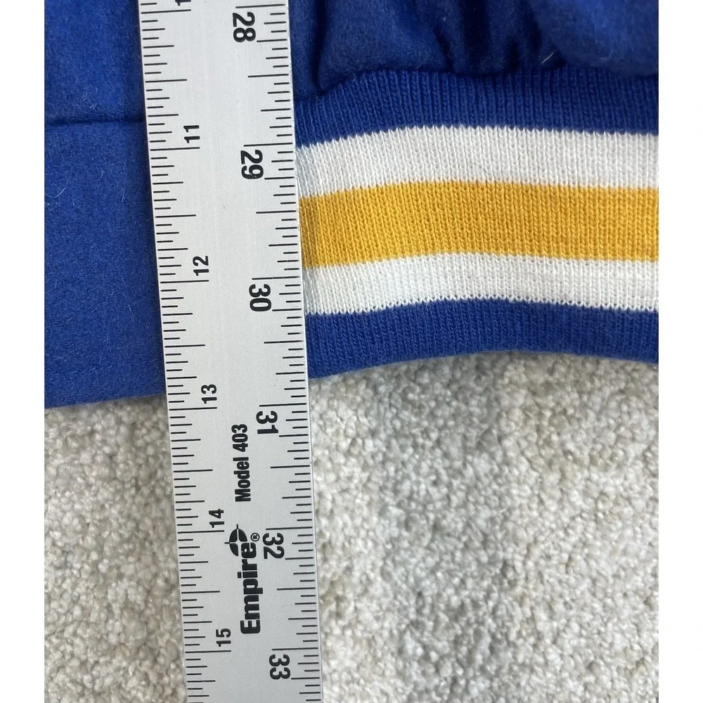 Steve & Barry's UCLA Varsity Jacket Mens XXL Blue Bruins Faux Leather Wool Blend